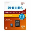 Signify MicroSDXC Cl10 UHS-I U3 512GB Flash Memory Card with Adapter PH96391